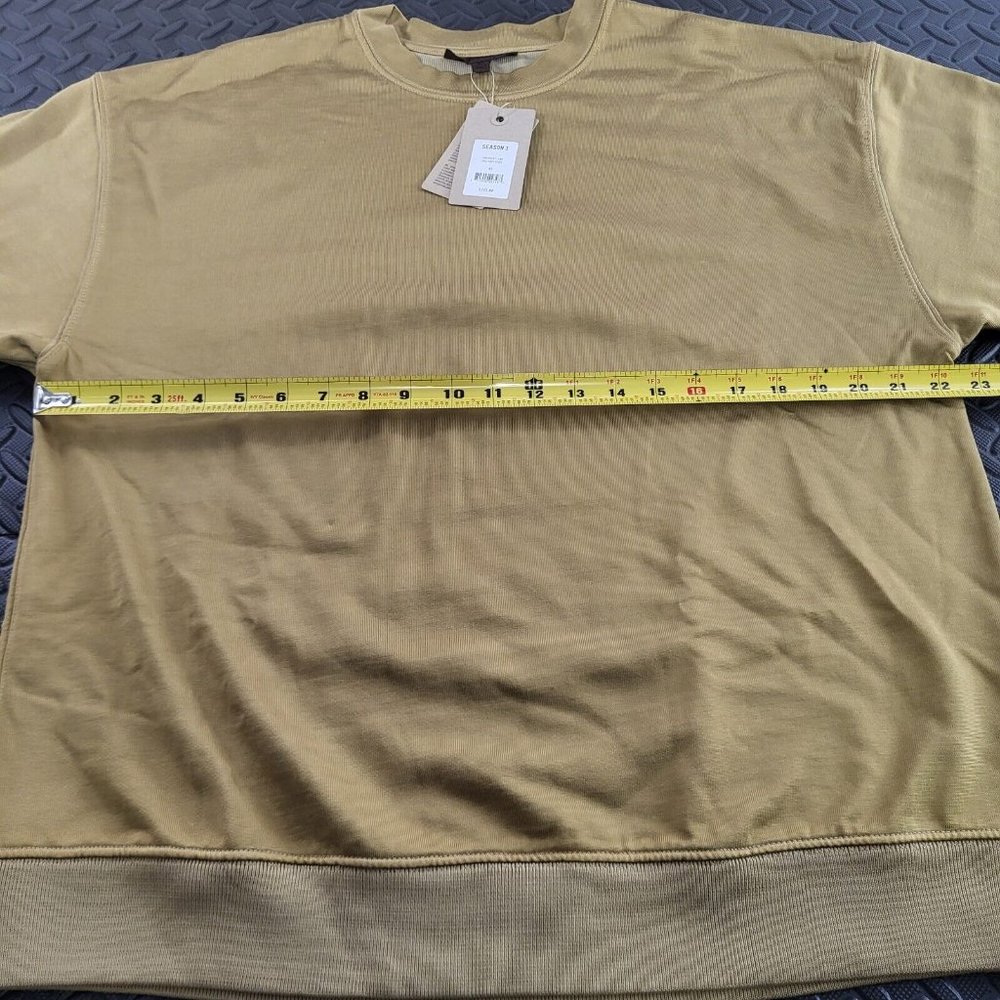 Yeezy Season 3 Crewneck Oversized Sweatshirt KW3M207-108 Military Dust XS $325 - Picture 8 of 9